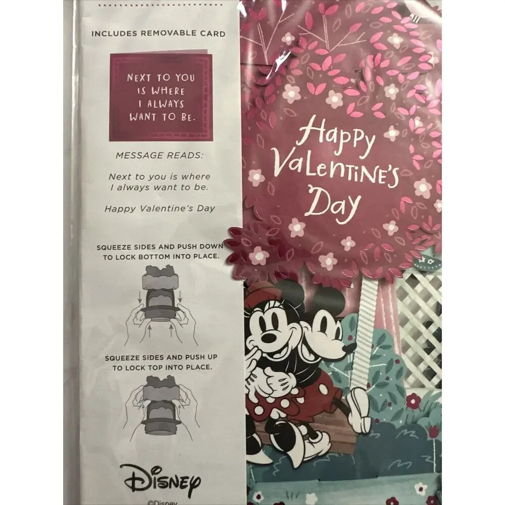 Valentine’s Day Magic Moments Pop Up Disney Mickey And Minnie Greeting Card